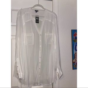 NWT button front blouse tunic
